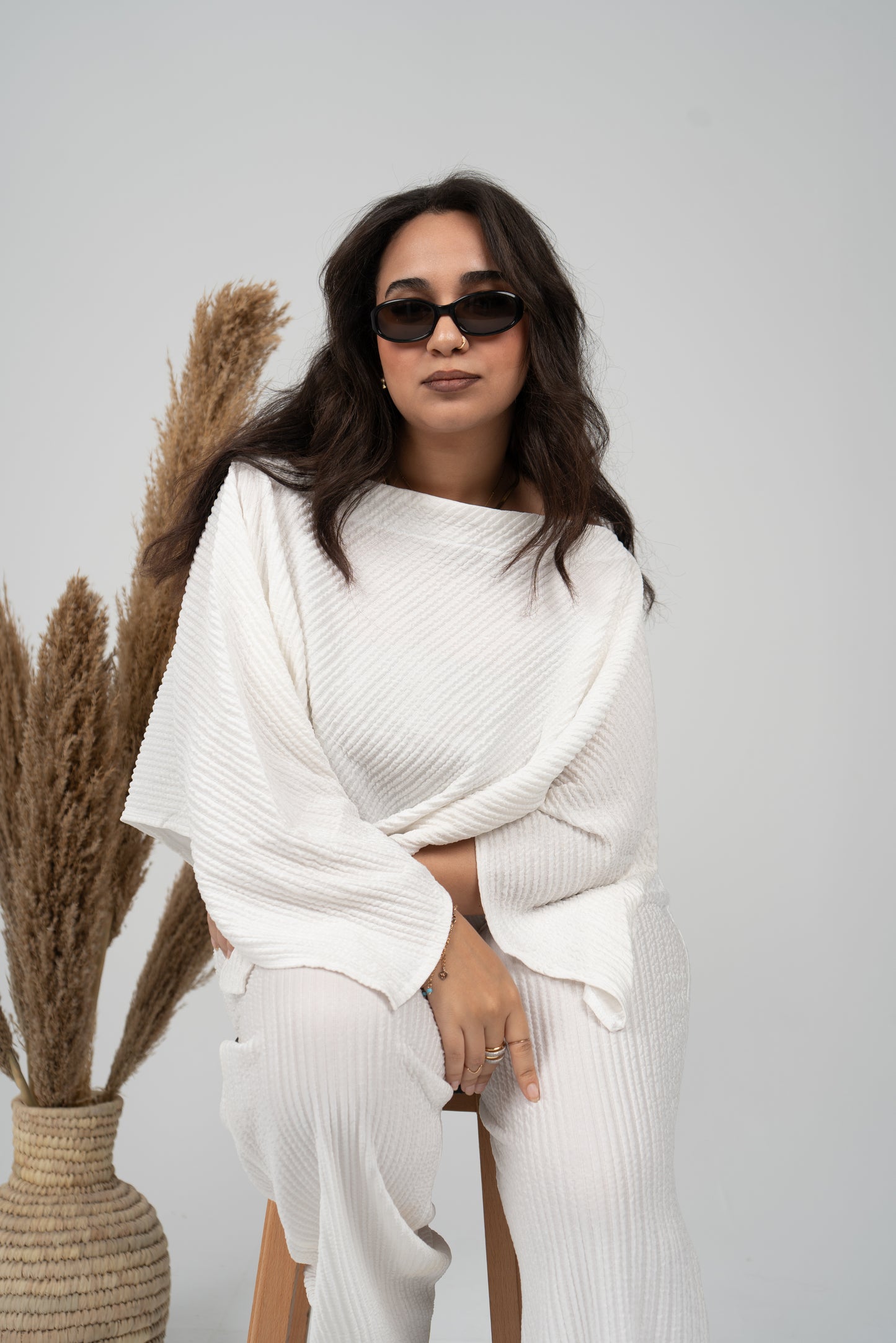 white perfect linen set