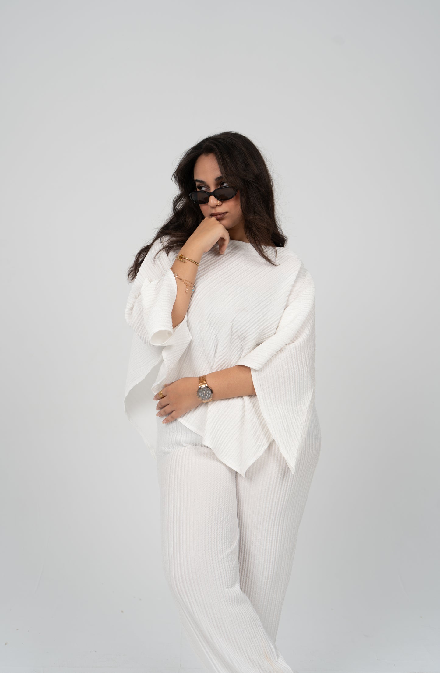 white perfect linen set
